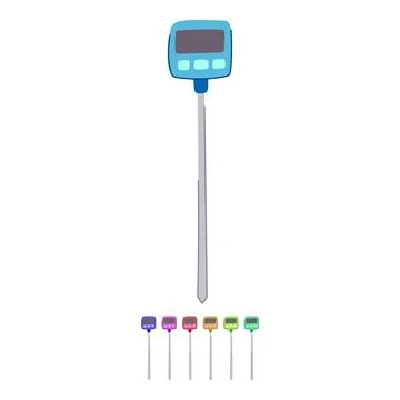 Sugar candy thermometer vector cartoon graphic Stock Illustration