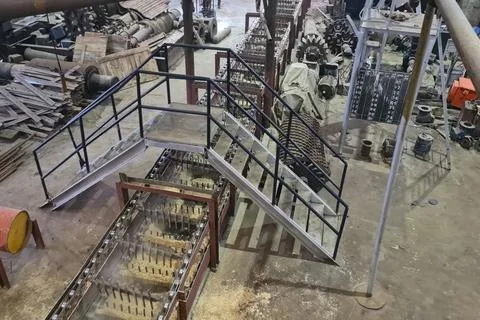 Sugar cane, acceptance and processing plant. Process units, pipelines, and .. Fotos Stock