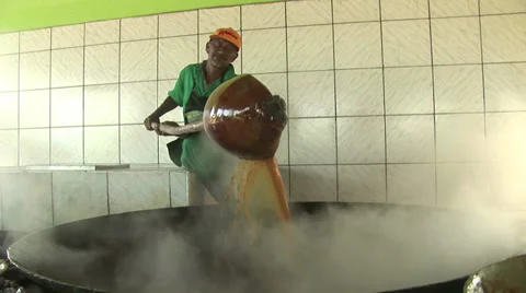 Sugar cane being prepared on November, 2007 in Fortaleza, Ceara, Brazil Stock Footage 32208693