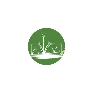 Sugar cane Logo Template vector symbol Illustration
