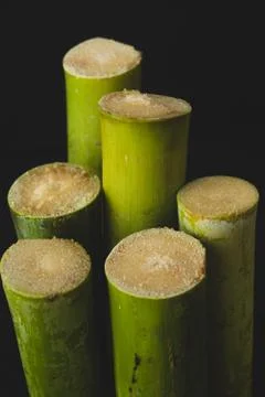 Sugar Cane macro close up Stock Photos