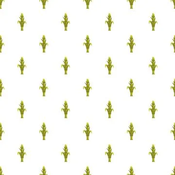 Sugar cane plant pattern creating sweet agriculture vector background Illustrazione stock