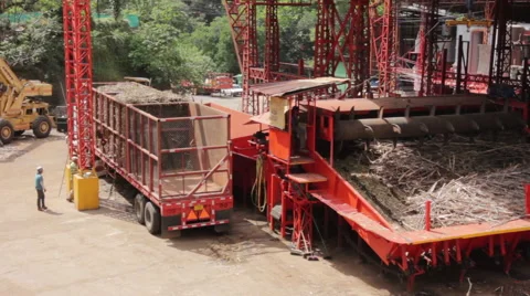 Sugar Cane Processing Plant Stock Footage 59846824