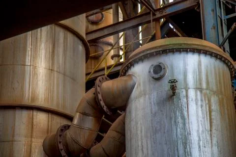 Sugar cane refinery Stock Photos