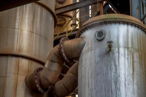 Sugar cane refinery Stock Photos