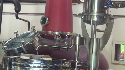 Sugar cane rum process at the Takamaka rum distillery Stock Footage 329208806