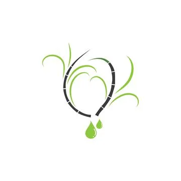 Sugar cane vector icon illustration イラスト素材