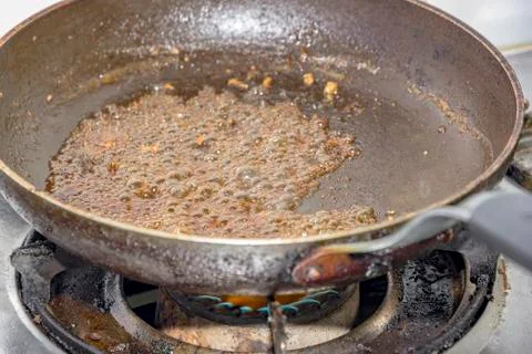Sugar caramelizing Stock Photos