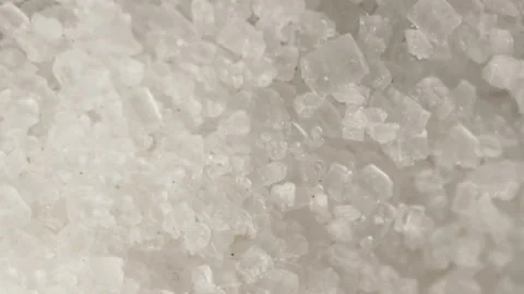 Sugar close-up. Macro photography. Smooth camera movement Stock Footage 147673189