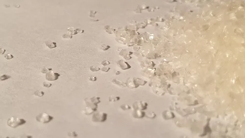 Sugar close-up. Pour the sugar. Stock Footage 101403522