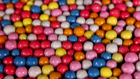 Sugar coated Chocolate candy colorful candies Video stock 90760853