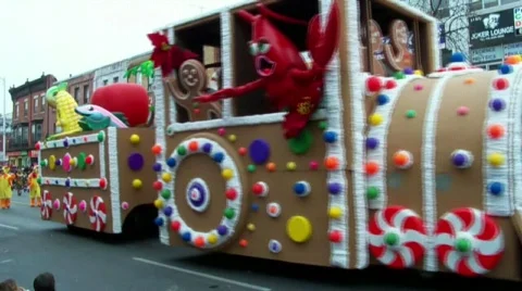 Sugar cookie train Stock Footage 575387