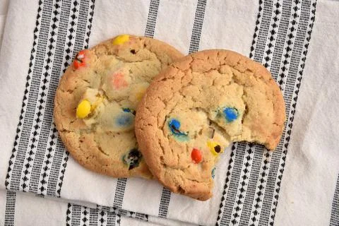 Sugar cookies with a missing bite Stock Photos