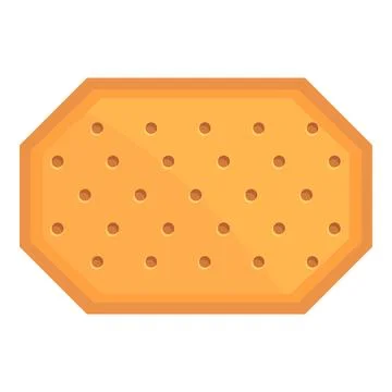 Sugar cracker icon cartoon vector. Cookie food イラスト素材