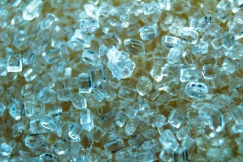 Sugar crystals close-up Foto stock