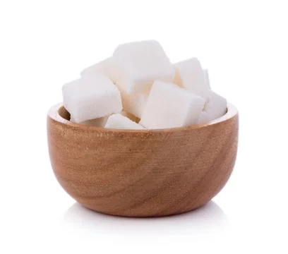 Sugar cube on white background 写真素材