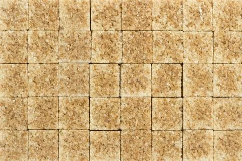 Sugar in cubes as a background Stock Photos