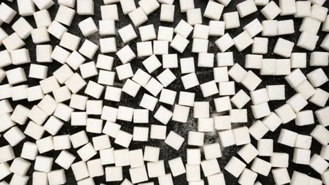 Sugar cubes on a black background. Stock-Footage 138581088