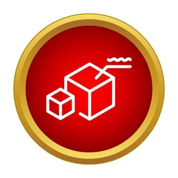 Sugar cubes icon representing sweetness and food ingredients Stock Illustration