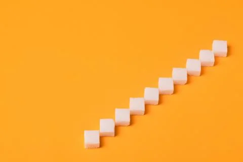 Sugar cubes ladder Stock Photos