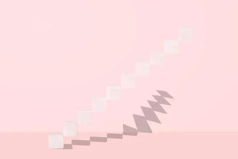 Sugar cubes ladder Stock Photos