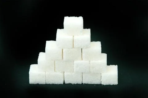 Sugar in cubes Stock Photos