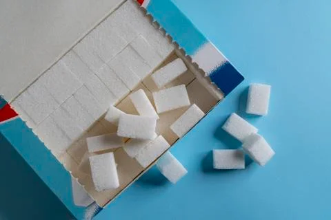 Sugar cubes Foto stock