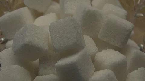 Sugar cubes in the sash Stock Footage 78529717