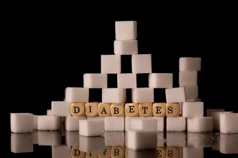 Sugar cubes stacked Stock Photos