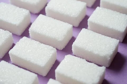 Sugar cubes view Фото