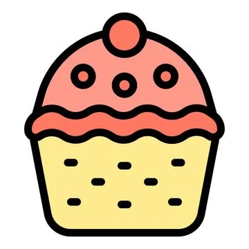 Sugar dessert icon vector flat Stock Illustration