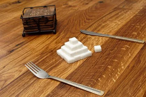 Sugar as dish Stock Photos