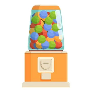 Sugar distributor bubble icon cartoon vector. Vending machine Stock Illustration