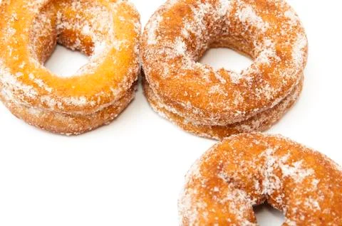 Sugar donuts 스톡 사진