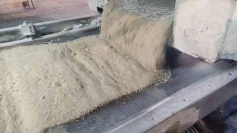 Sugar factory conveyor Stock Footage 249820395