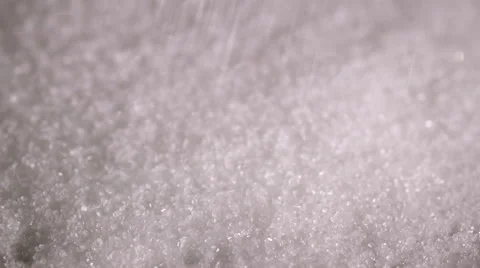 Sugar Falling onto Kitchen Counter Stock Footage 53033833
