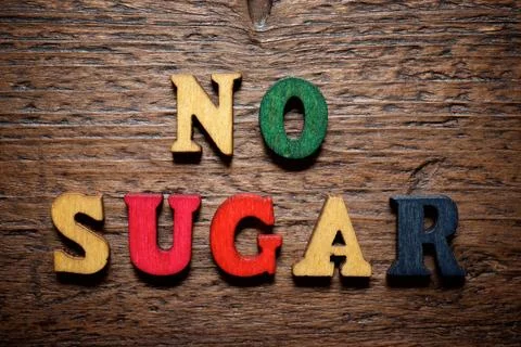 Sugar free concept view Stock Photos