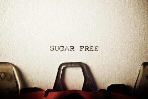 Sugar free concept view Stock Photos