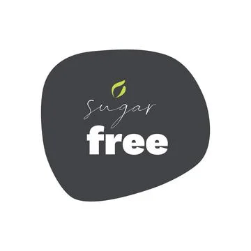 Sugar Free vector icon. Gray green isolated sign. Symbol for food Stock Illustration