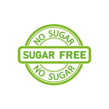 Sugar free vector stamp isolated on white background Stock Illustration
