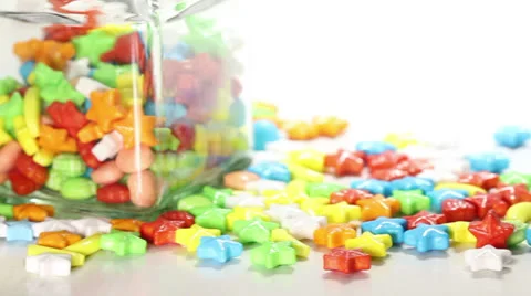 Sugar in glass jars Stock Footage 27111848
