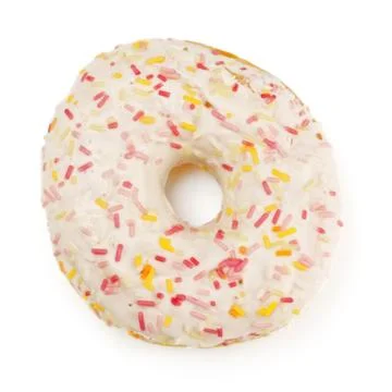 Sugar glazed donut Stock Photos
