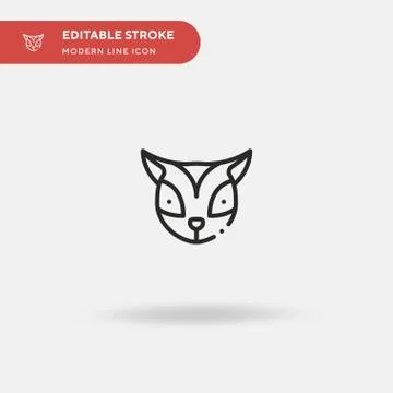 Sugar Glider Simple vector icon. Illustration symbol design template for web  Stock Illustration