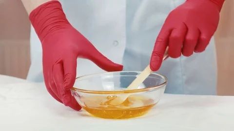 Sugar for hair epilation Stock Footage 81144293