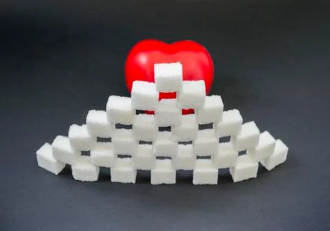 Sugar heart Stock Photos
