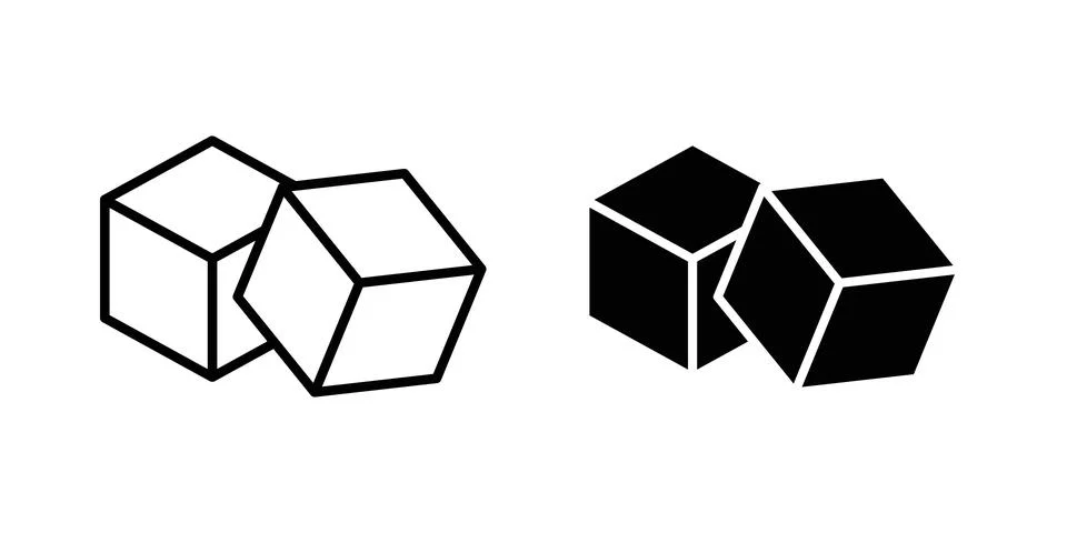 Sugar icon for design projects and web UI Stock Illustration