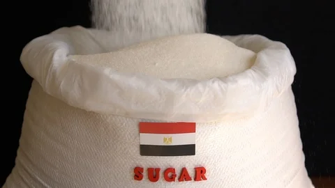 The sugar industry. Made in Egypt Stock Footage 105736629