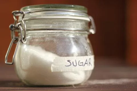 Sugar In Jar Stock Photos