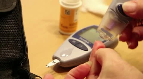 Sugar levels test Stock Footage 12566112