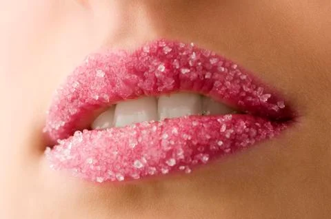 Sugar lips close up Stock Photos